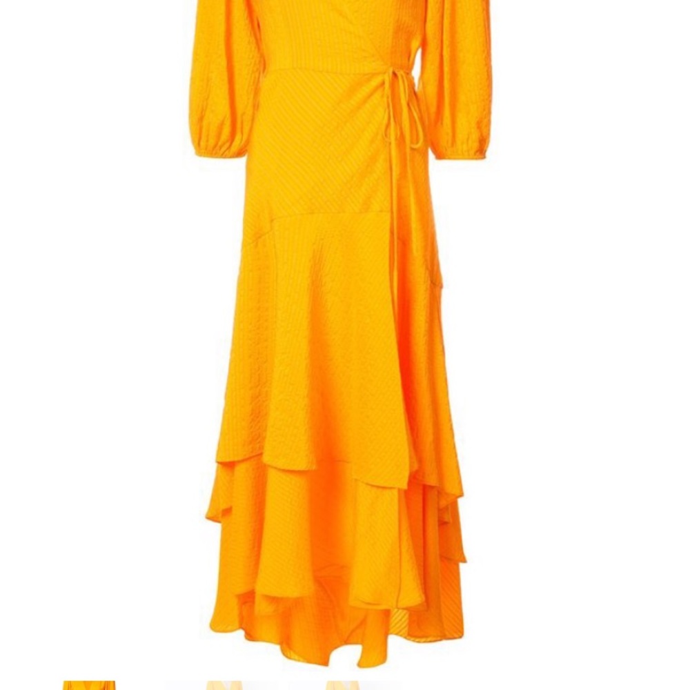 Ganni seersucker dress